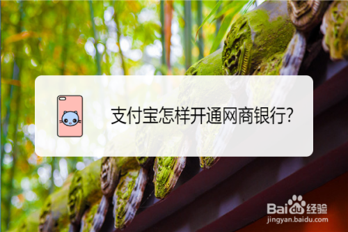 我来分享支付宝网商银行怎么开通。