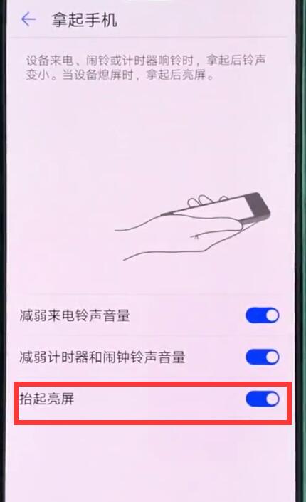 我来说说华为p20pro中开启抬手亮屏的简单步骤。