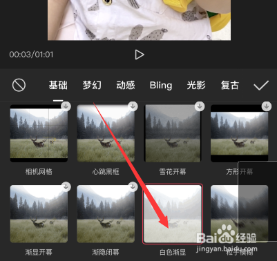 我来说说如何用剪映视频制作白色渐显特效。