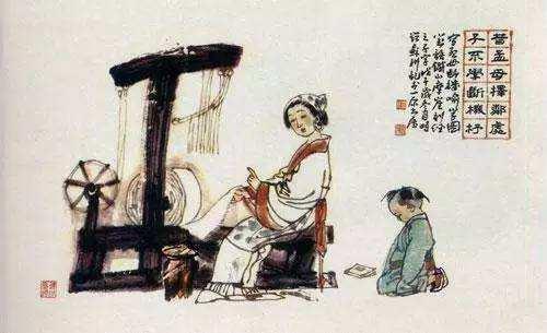 我来说说三字经中“子不学，断机杼”，说的是哪位母亲教子的故事。