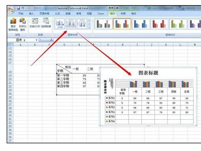 我来说说excel2007进行图表数据展示的相关操作步骤 居然还能复制