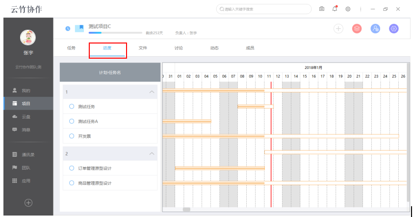 我来说说云竹协作查看项目进度的具体流程介绍
