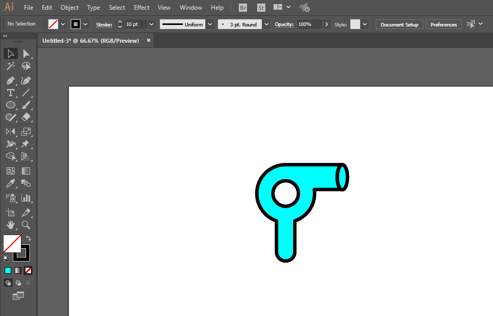 我来说说ai绘制吹风机图标的详细步骤