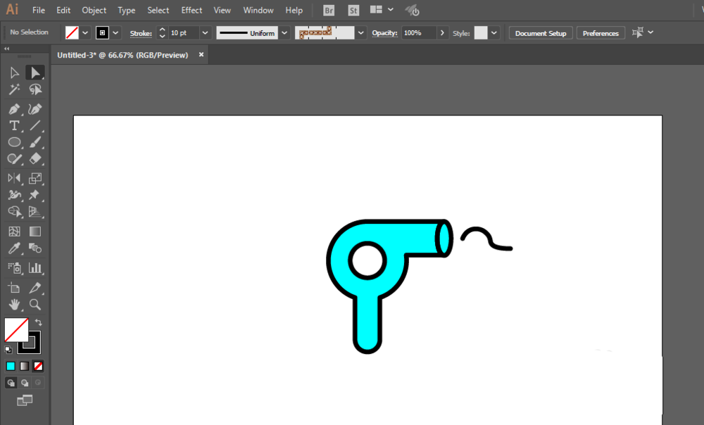 我来说说ai绘制吹风机图标的详细步骤