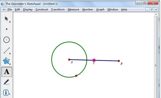 我来说说几何画板里过圆外一点画圆的切线的操作方法