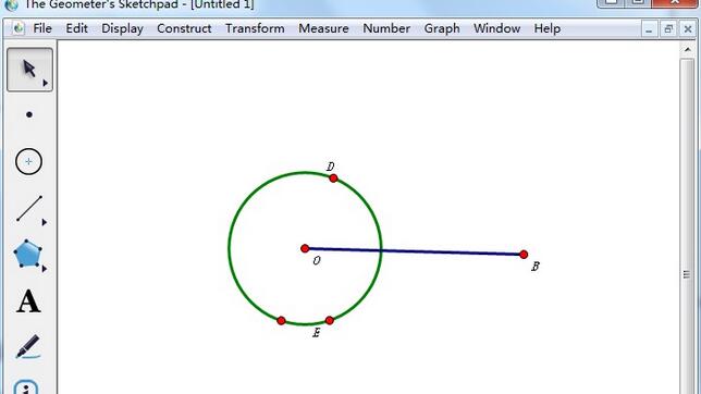 我来说说几何画板里过圆外一点画圆的切线的操作方法