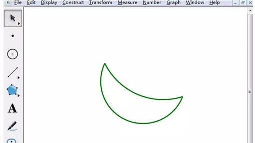 我来说说几何画板为月牙图形填充颜色的详细步骤