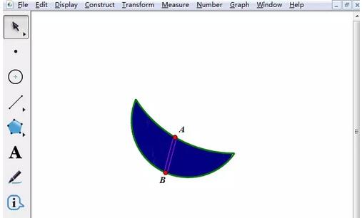 我来说说几何画板为月牙图形填充颜色的详细步骤