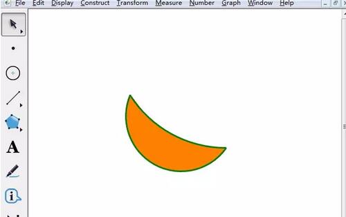 我来说说几何画板为月牙图形填充颜色的详细步骤