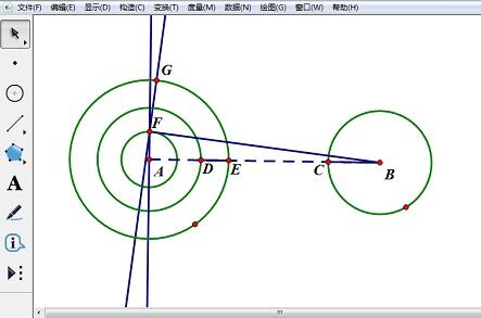 我来说说几何画板绘制圆的外公切线的操作过程 几何画板绘制星形线