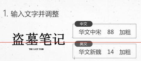 我来说说PPT设计盗墓笔记的文字效果的具体操作方法 设计我来说说PPT