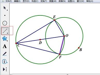 我来说说几何画板绘制圆的切线的详细方法