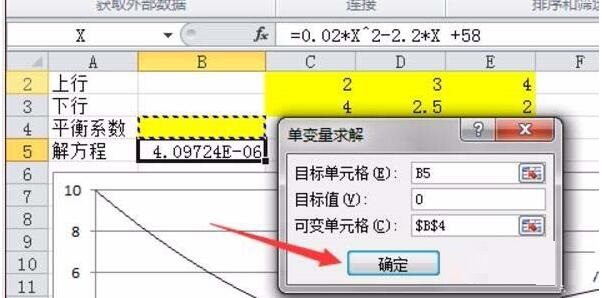 我来说说Excel计算散点图曲线交叉点坐标的方法