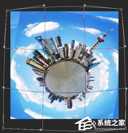 我来说说使用PS极坐标制作360度圆形全景图的方法