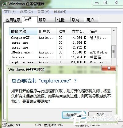 我来说说如何解决Win7开机后桌面什么都没有的问题
