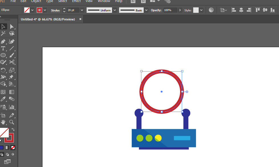 使用ai手绘无线路由器标识具体操作方法