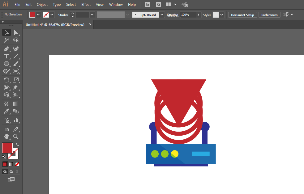 使用ai手绘无线路由器标识具体操作方法