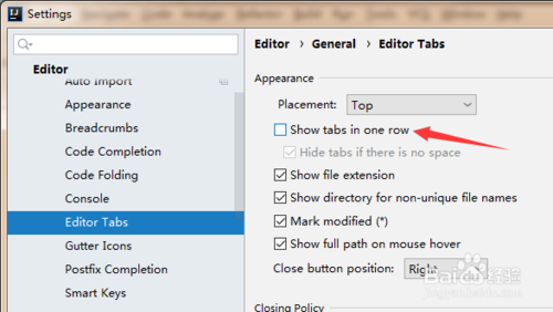 我来说说IntelliJ IDEA如何开启在一行中显示选项卡。