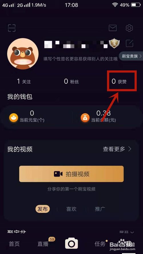 我来说说刷宝怎么查看获赞。