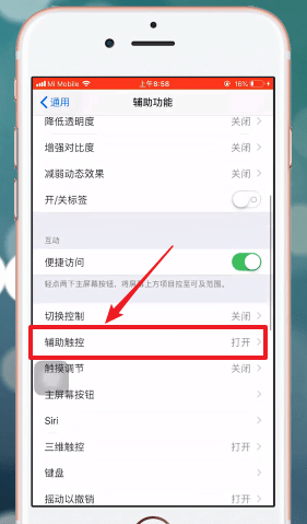 我来说说iphone手机设置手势的操作流程。