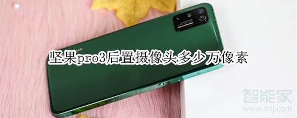 我来说说坚果pro3后置摄像头像素是多少。