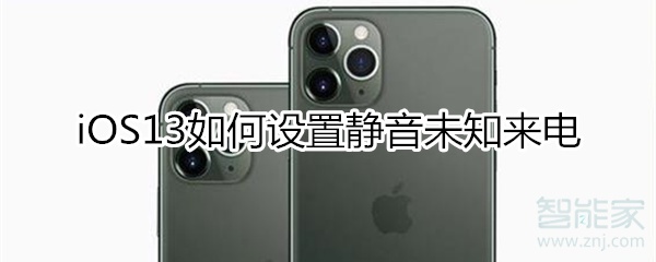 我来说说ios13静音未知来电怎么设置。