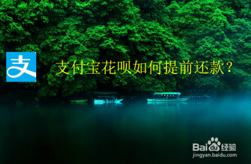 我来说说支付宝花呗怎么提前还款。