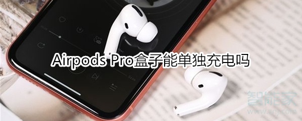 我来说说Airpods Pro盒子可以单独充电吗。