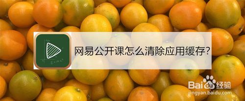 我来说说网易公开课如何清除应用缓存。