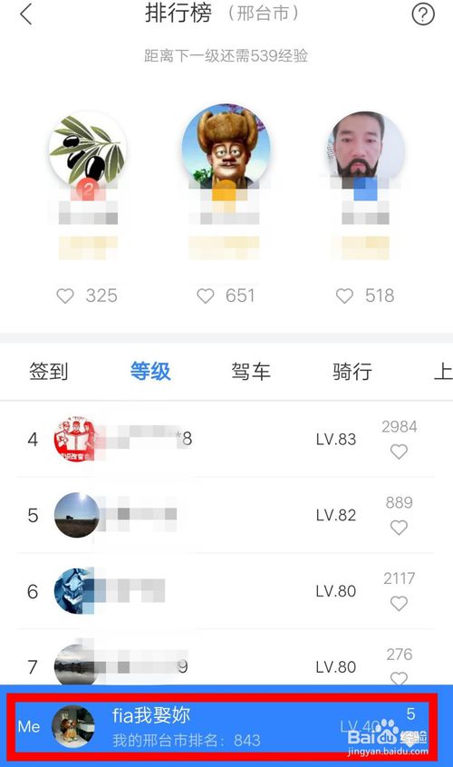 我来说说百度地图我的排行榜怎么看。