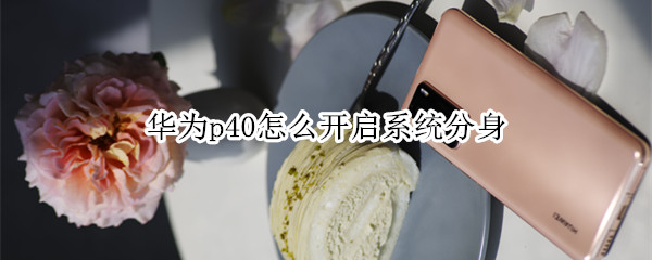 我来说说华为p40怎么设置系统分身。