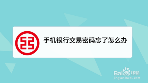 我来说说手机银行忘记支付密码怎么找回。