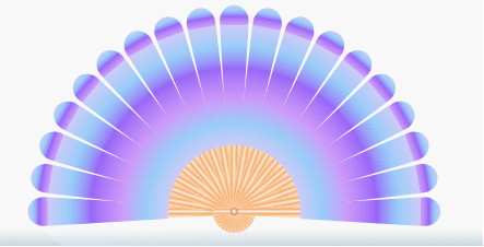 WPS使用自选图形做出扇子的具体操作。