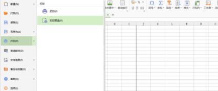 wps表格设置打印预览的操作流程。