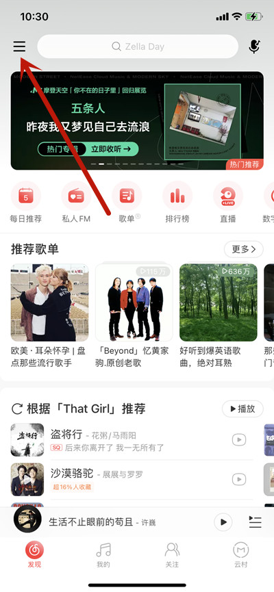 网易云音乐如何打开音量平衡