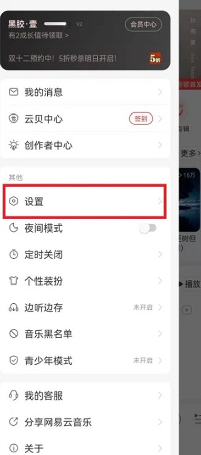 网易云音乐的音质在哪设置。