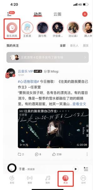 网易云音乐共鸣提醒如何关闭。
