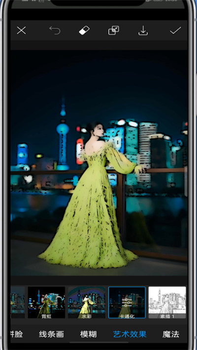小编教你美易照片怎么变成卡通。