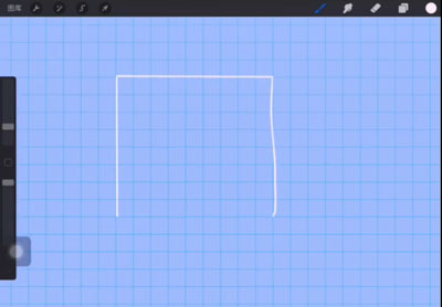 小编教你Procreate怎样画矩形空心框。