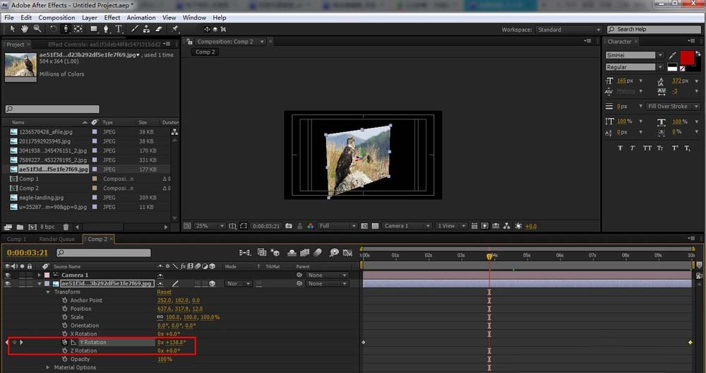 小编教你AE为图片制作立体旋转效果的具体操作使用
