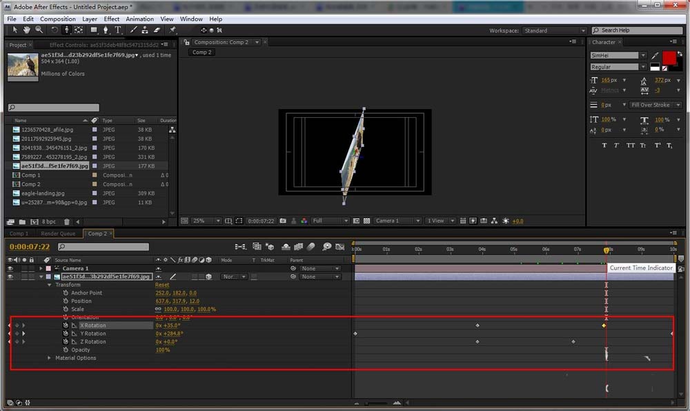 小编教你AE为图片制作立体旋转效果的具体操作使用