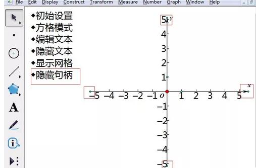 小编教你几何画板迷你坐标系绘图的操作方法
