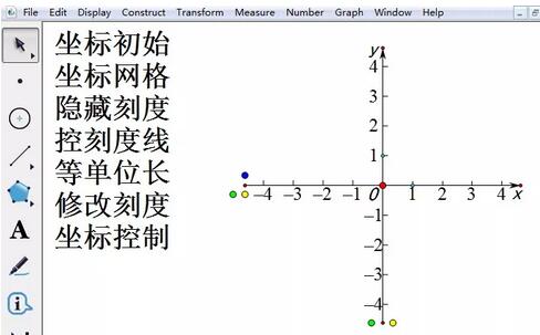 小编教你几何画板绘制网格坐标图的操作方法