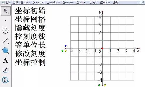 小编教你几何画板绘制网格坐标图的操作方法