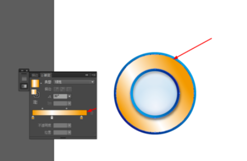 小编教你ai设计圆环图标的操作方法
