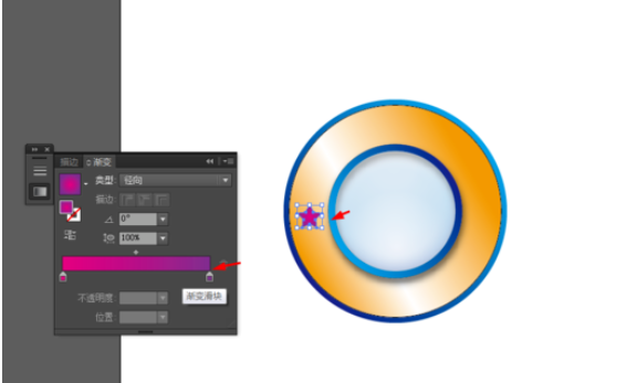 小编教你ai设计圆环图标的操作方法