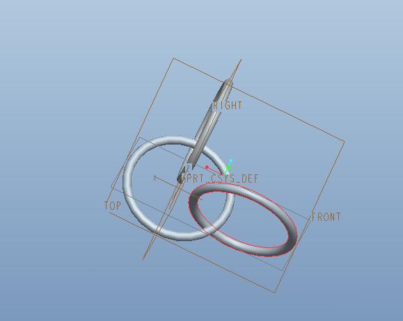 小编教你Proe方向阵列创建环扣环模型的操作步骤