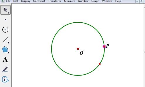 使用几何画板过圆上一点作圆的切线的操作方法截图