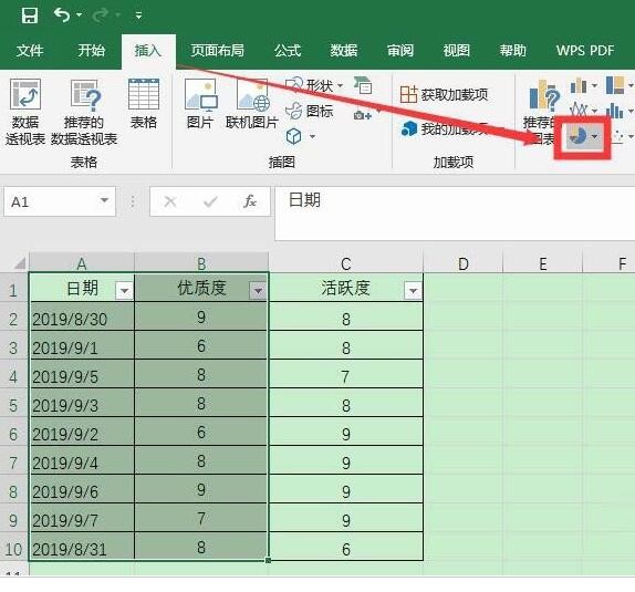 小编教你Excel表格中数据转成三维立体饼图的详细的操作步骤