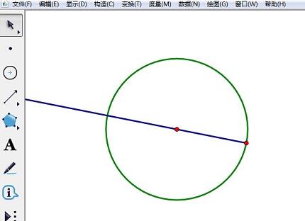 小编教你几何画板中使用圆绘制直角三角形的操作方法